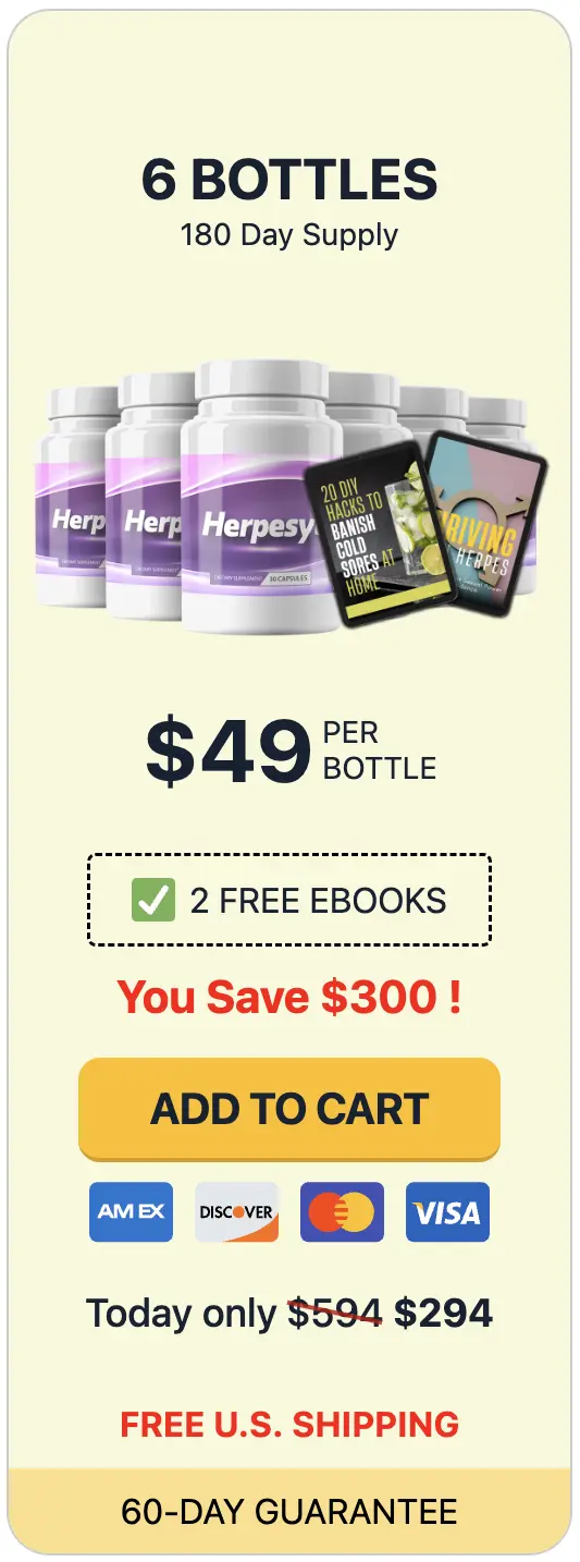 Herpesyl price 6 bottle