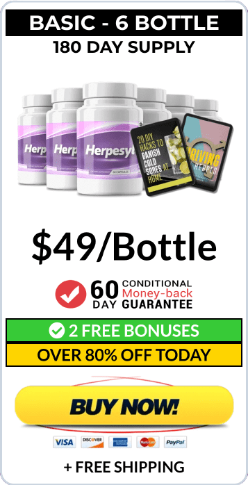 Herpesyl Pricing 6 Bottle Pack